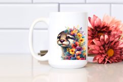 Artistic Flowers Watercolor Clipart Product Image 2