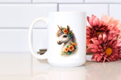 Cute Baby Unicorn Clipart Product Image 2