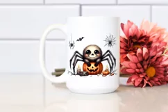 Funny Watercolor Halloween Spider Clipart Product Image 2