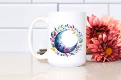 Wimsical Moon Foliage | Sublimation | Clipart Product Image 2