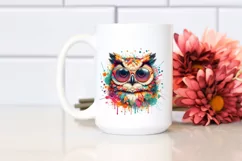Colorful Quirky Owl Sunglasses Clipart Product Image 2