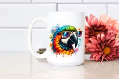 Colorful Quirky Macaw Sunglasses Clipart Product Image 2