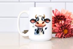 Funny Cow Portrait | Sublimation | Clipart Product Image 2