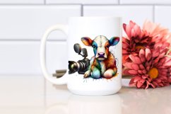 Baby Cow in Studio PNG Product Image 2