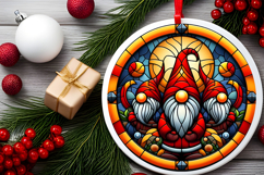 Round Christmass Ornament PNG Product Image 2