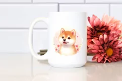 Watercolor Cute Pastel Shiba Inu Product Image 2