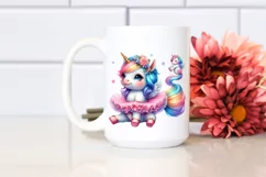Baby Unicorn in Tutu, Charming PNG Product Image 2