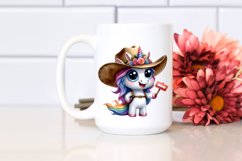 Expressive Unicorn with Phishing Road Hat | Sublimation | Product Image 2