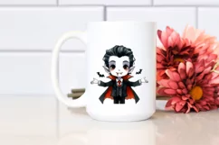 Funny Vampire Halloween Clipart PNG Product Image 2
