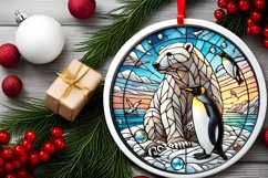 Round Christmas Ornament Sublimation|Clipart Product Image 2