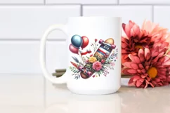 Whimsical Skateboard Oilish Funny Watercolor Balloons Product Image 2