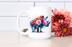 Vibrant Rhino Abstract Clipart Product Image 2