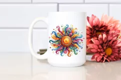 Watercolor Vibrant Sun | Sublimation | Clipart Product Image 2