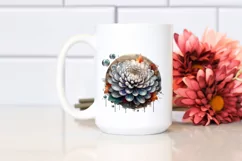 Glossy Chrysanthemum | Sublimation | Clipart Product Image 2
