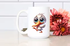 Colorful Pelican Cartoon | Sublimation Clipart Product Image 2
