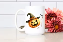Funny Pumpkin Halloween Clipart PNG Product Image 2