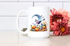 Vibrant Halloween Unicorn | Sublimation | Clipart Product Image 2