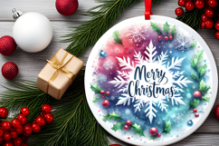 Round Christmass Ornament PNG Product Image 2
