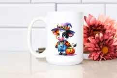Cute Halloween Baby Cow | Sublimation | Clipart Product Image 2