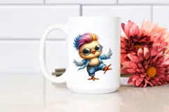 Happy Baby Chicken with Jeans PNG Product Image 2