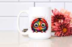 Colorful Baby Ladybug | Crazy Eyes Clipart Product Image 2