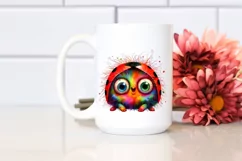 Colorful Baby Ladybug | Crazy Eyes Clipart Product Image 2