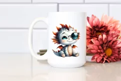 Cute Baby Dragon | Smiling Big Eyes Clipart Product Image 2
