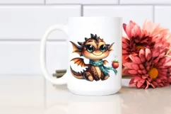 Cute Baby Dragon | Smiling Big Eyes Clipart Product Image 2
