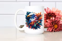 Abstract Vibrant Watercolor Eagle, Transparent PNG Product Image 2