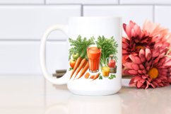 Watercolor Carrot Juice Clipart Product Image 2