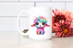 Colorful Baby Lamb | Crazy Eyes Clipart Product Image 2