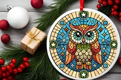 Round Christmas Ornament Sublimation|Clipart Product Image 1