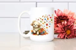 Cute Dog with Autumn Leaves, Transparent PNG Product Image 2