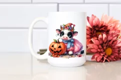 Cute Halloween Baby Cow | Sublimation | Clipart Product Image 2