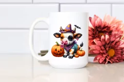 Vibrant Cute Baby Cow Halloween | Clipart Product Image 2