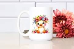 Cartoon-Style Sitting Duck Flower Crown | Clipart Product Image 2