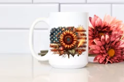 Vintage Sunflower Fireworks | Sublimation | Clipart Product Image 2
