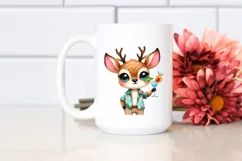 Cute Deer Big Eyes Beach | Clipart Product Image 2