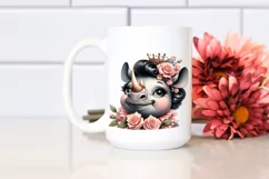 Detailed Rhino Smiling | Sublimation | Clipart Product Image 2