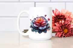 Shiny Begonia Watercolor | Clipart Product Image 2