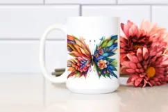 Abstract Vibrant Watercolor Butterfly, Transparent PNG Product Image 2