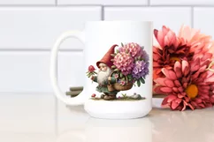 Digital Painting of Gnome with Rhododendron Bouquet Product Image 2
