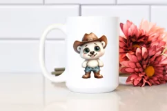 Polar Bear Big Eyes Standing Up Human Like Cowboy Boots Product Image 2
