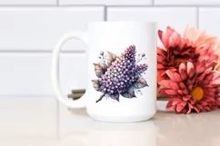Detailed Wooden Stained Lilac Clipart Product Image 2