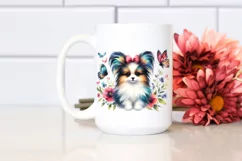 Cute Vibrant Papillon Watercolor | Sublimation | Clipart Product Image 2