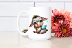 Funny Baby Donkey Dove | Sublimation | Clipart Product Image 2