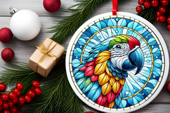 Round Christmass Ornament PNG Product Image 2