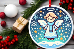 Round Christmass Ornament PNG Product Image 2