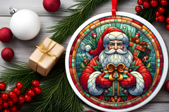 Round Christmass Ornament PNG Product Image 2