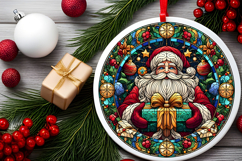 Round Christmass Ornament PNG Product Image 2